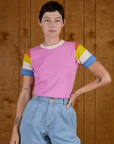 Calypso Tee in Bubblegum Multi on Alex