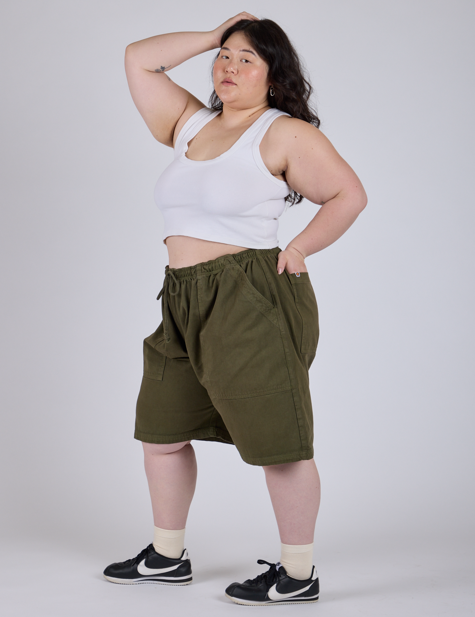 Drawstring Shorts - Surplus Green