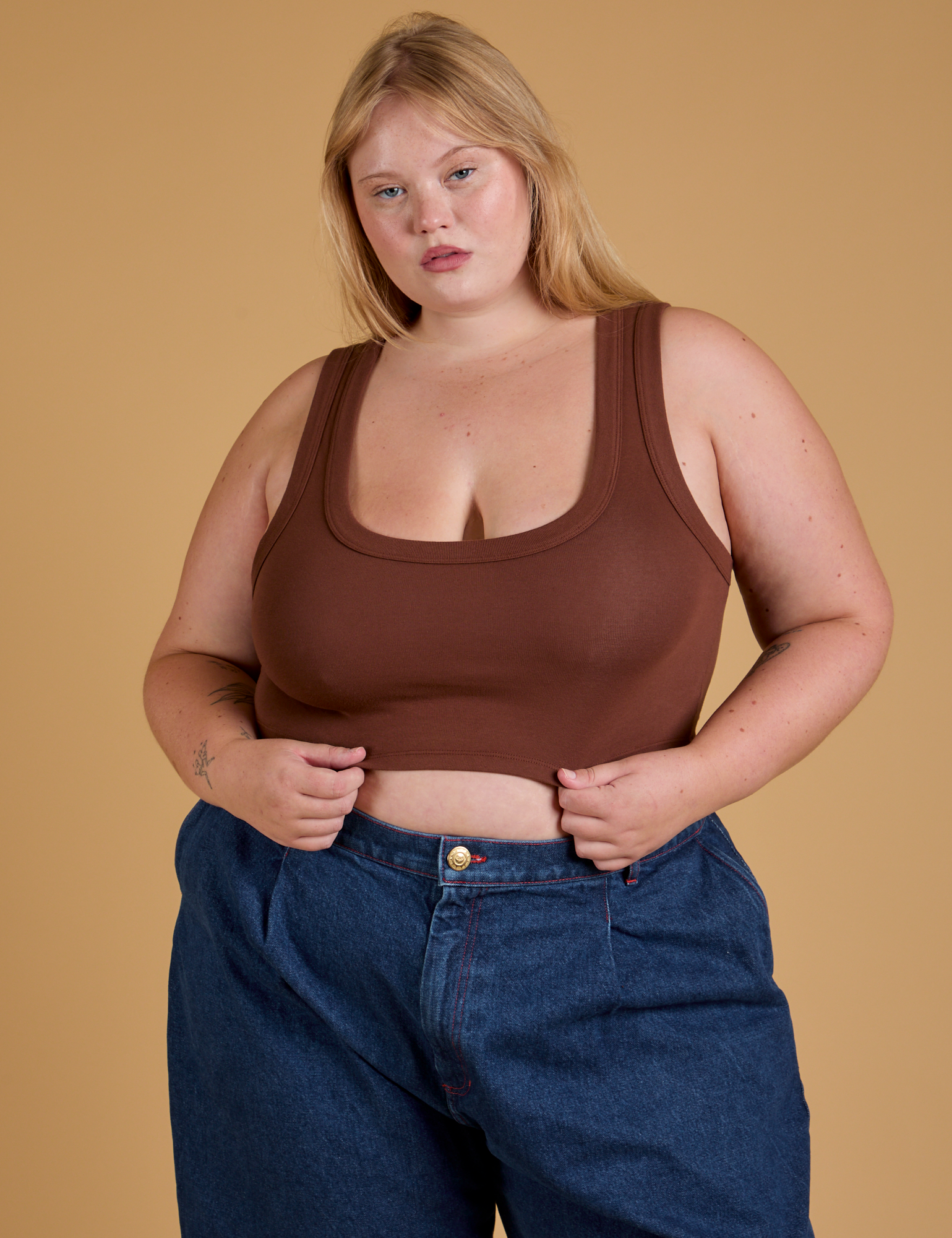 Mini Tank in Fudgesicle Brown on Juliet