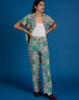 Quilt Print Pantry Button-Up and matching Work Pants on Anthony