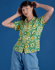 Spring Quilt Print Pantry Button-Up on Alex