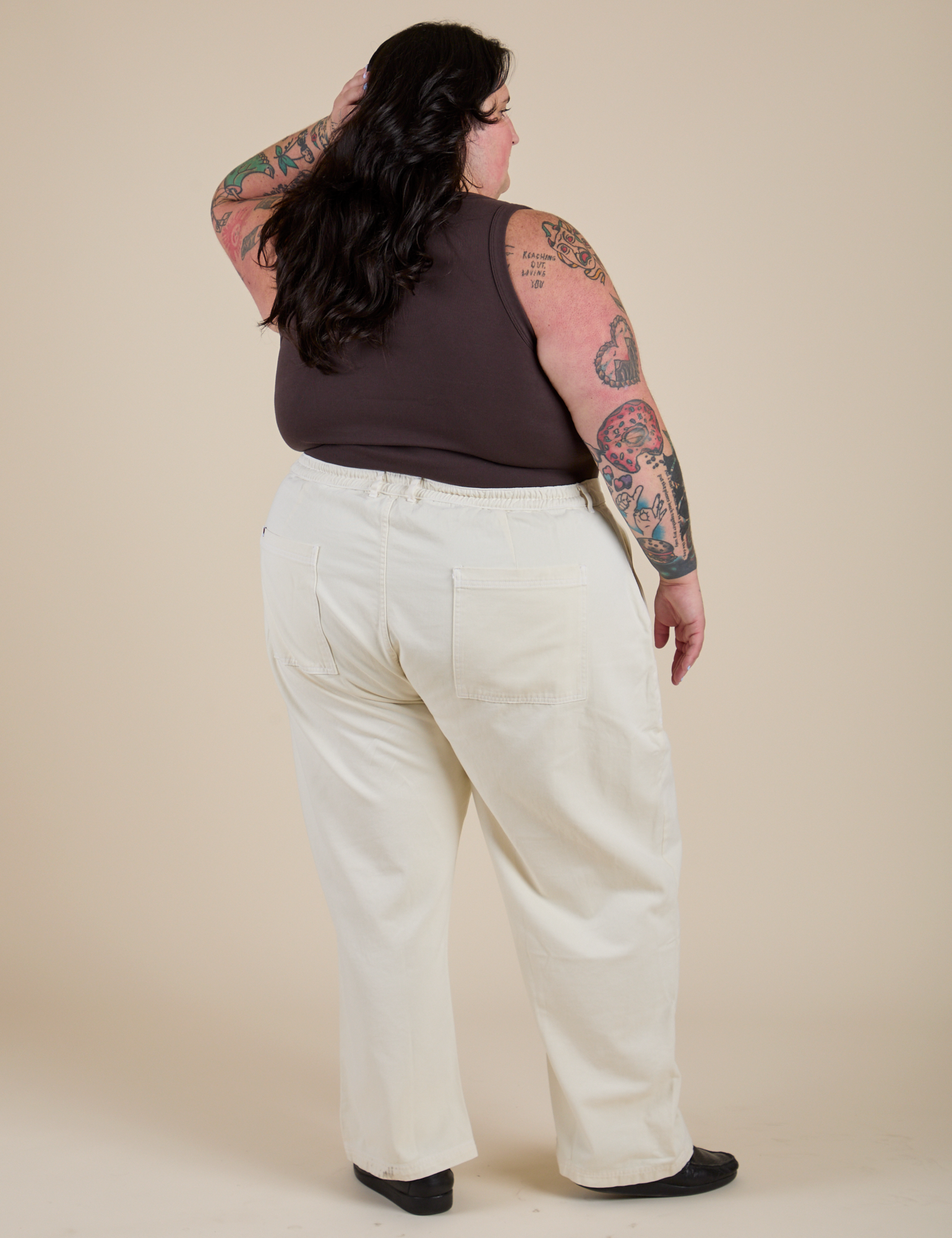 Work Pants - Vintage Tee White