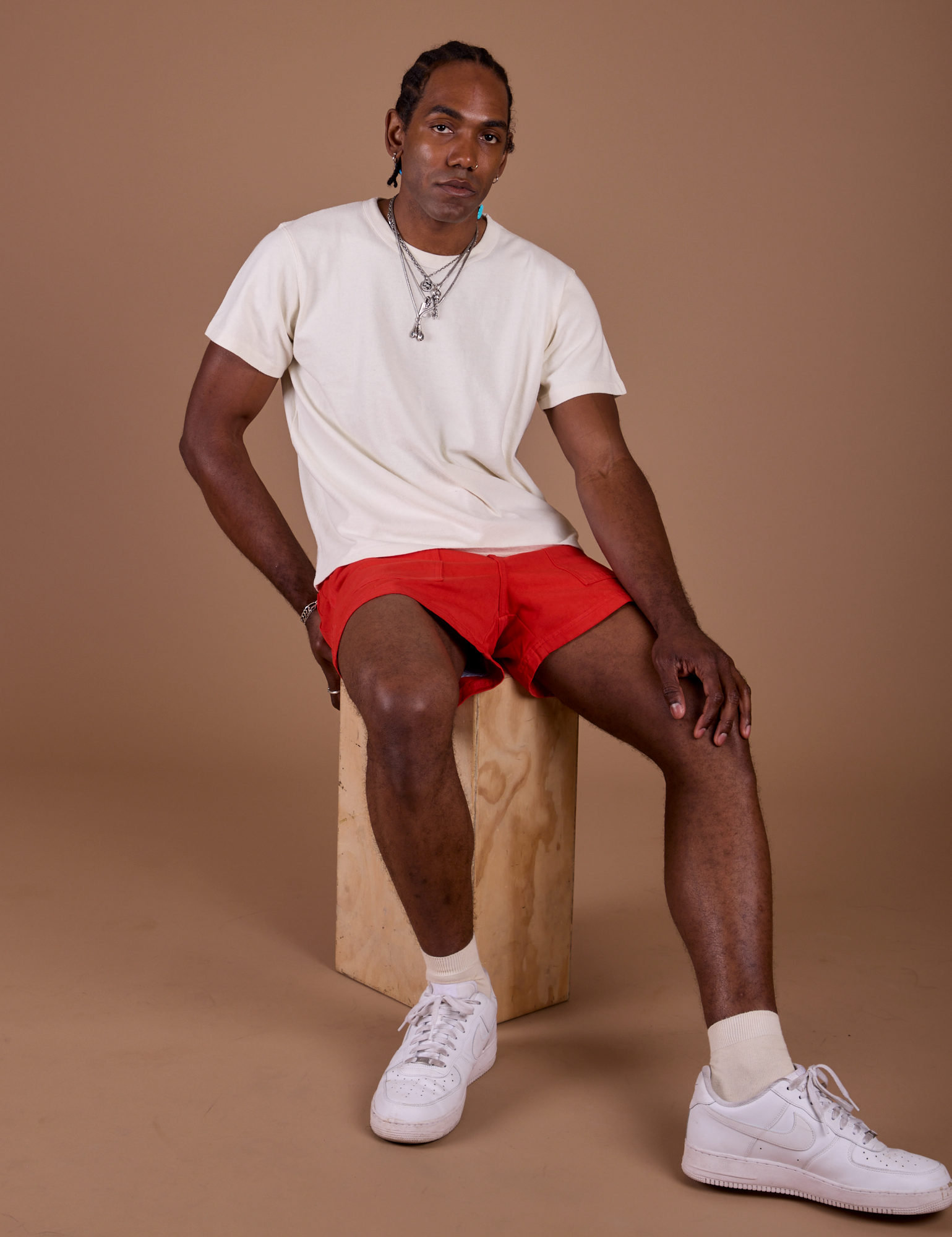 Classic Work Shorts - Mustang Red