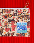 Hot Stuff Printed Pencil Pouch close up