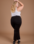 Organic Work Pants in Basic Black back view on Juliet