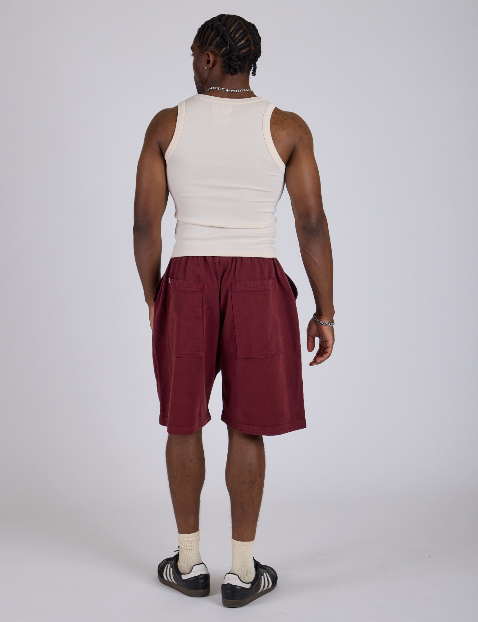 Drawstring Shorts - Red Wine