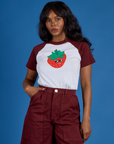 Produce Raglan Tee in Strawberry on Kandia