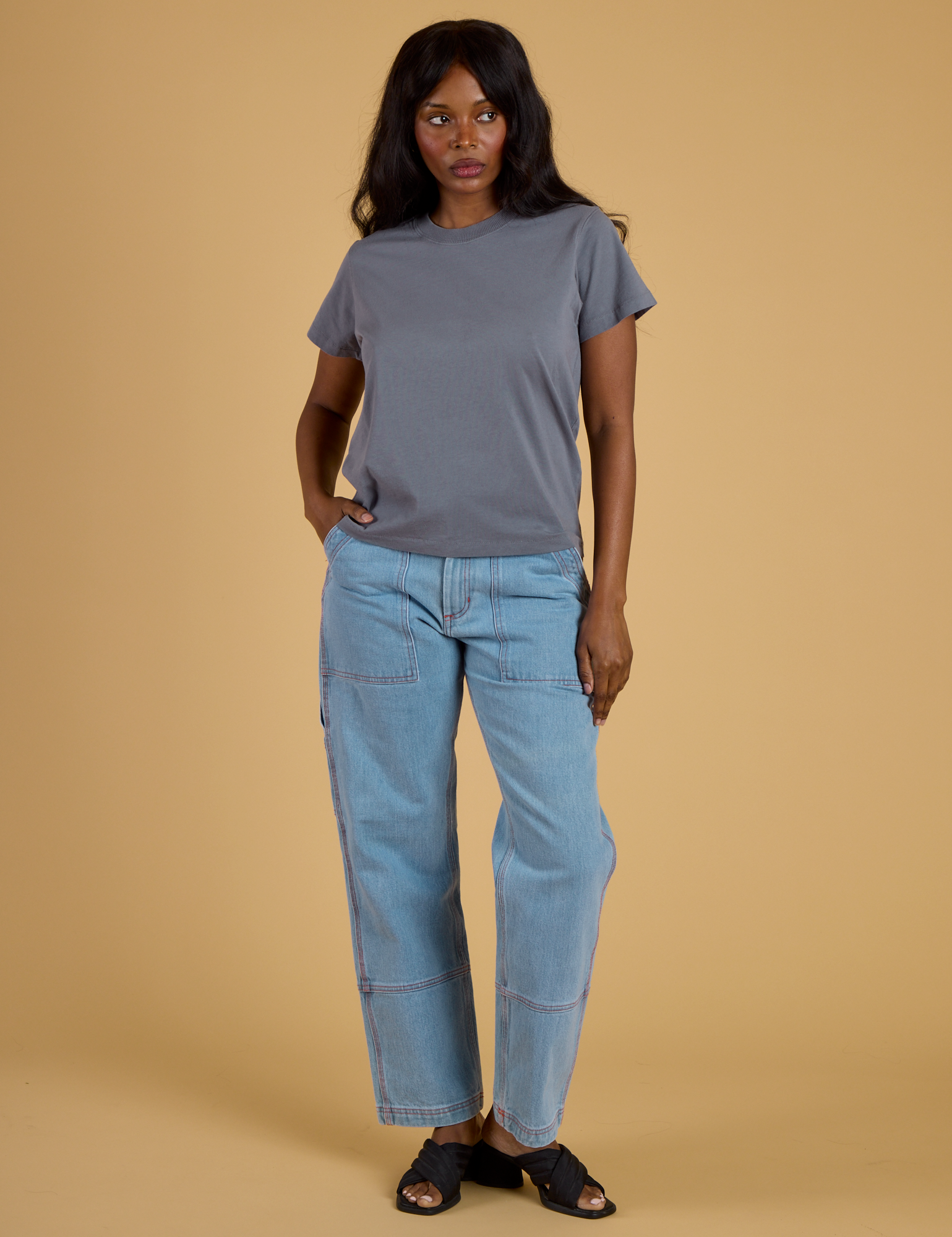 The Organic Vintage Tee - Washed Grey