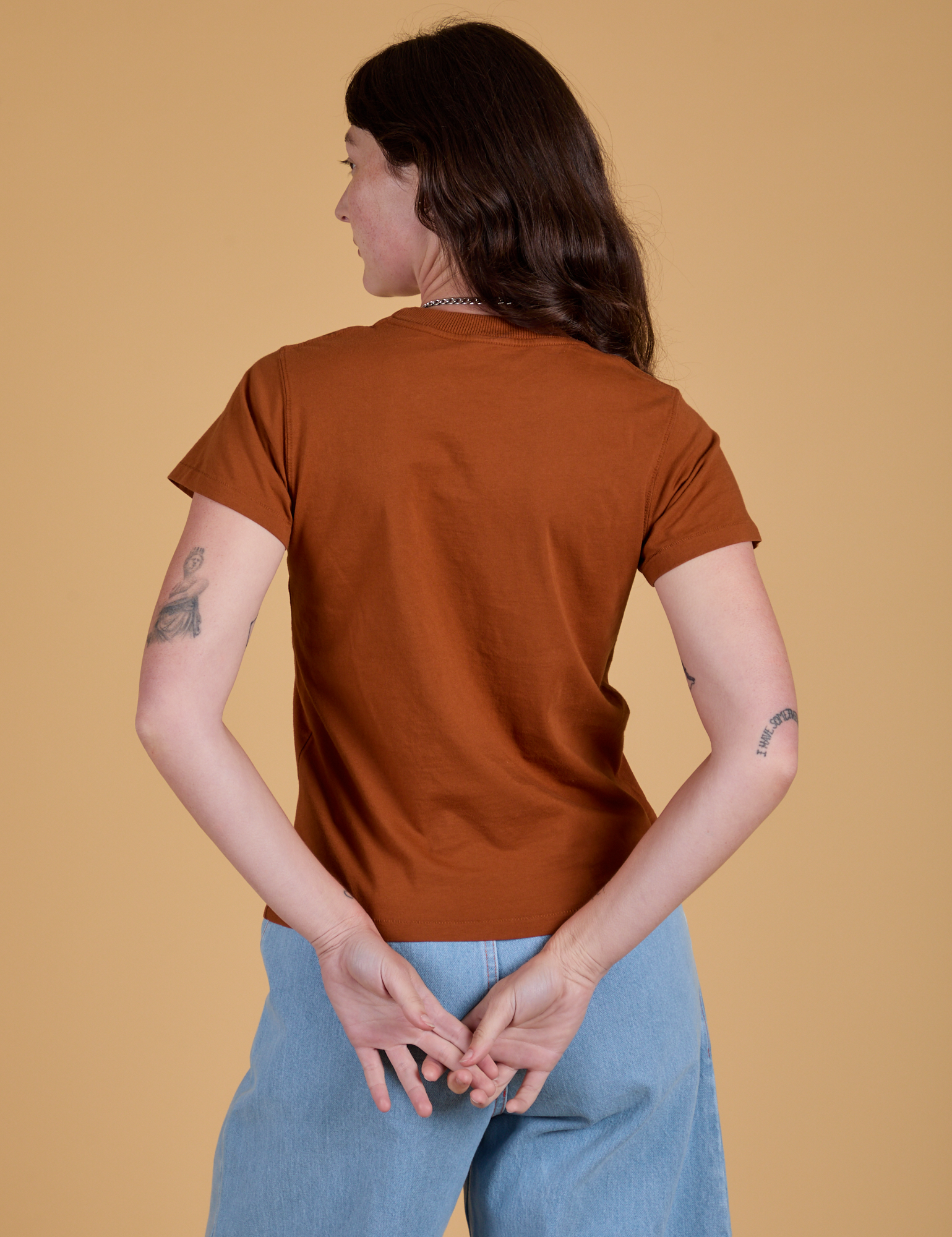 The Organic Vintage Tee - Burnt Terracotta