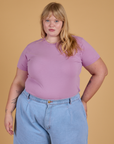 The Organic Vintage Tee - Lilac Purple