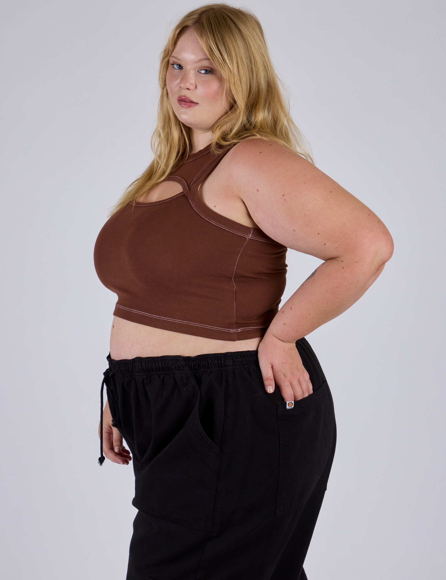 Porthole Tank - Fudgesicle Brown