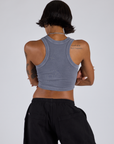 Porthole Tank - Washed Grey