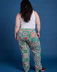Work Pants in Quilt Print back view on Ashley