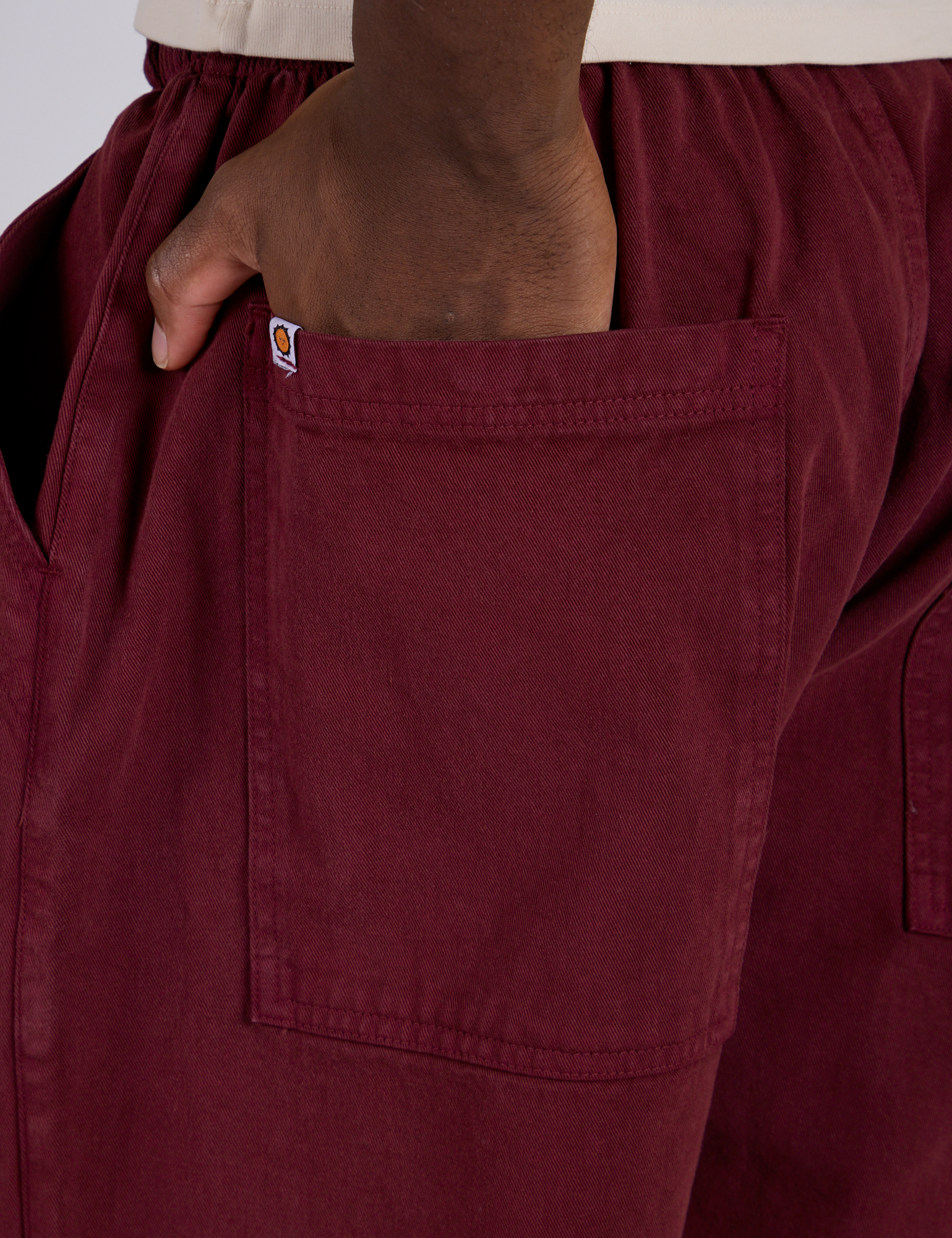 Drawstring Shorts - Red Wine