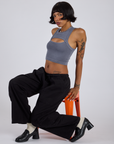 Porthole Tank - Washed Grey