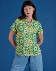Spring Quilt Print Pantry Button-Up worn by Alex