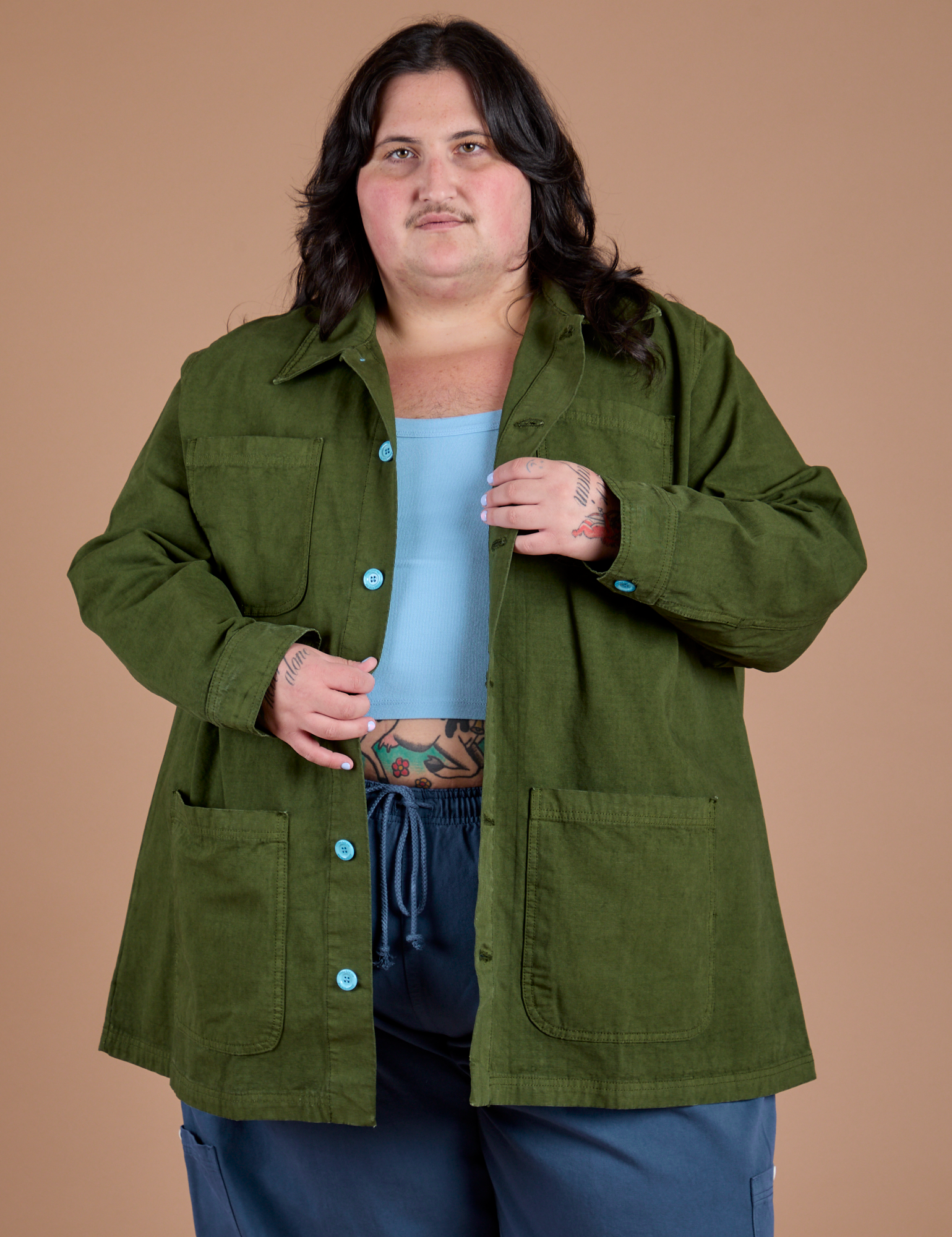 Ripstop Field Coat in Evergreen on Sam