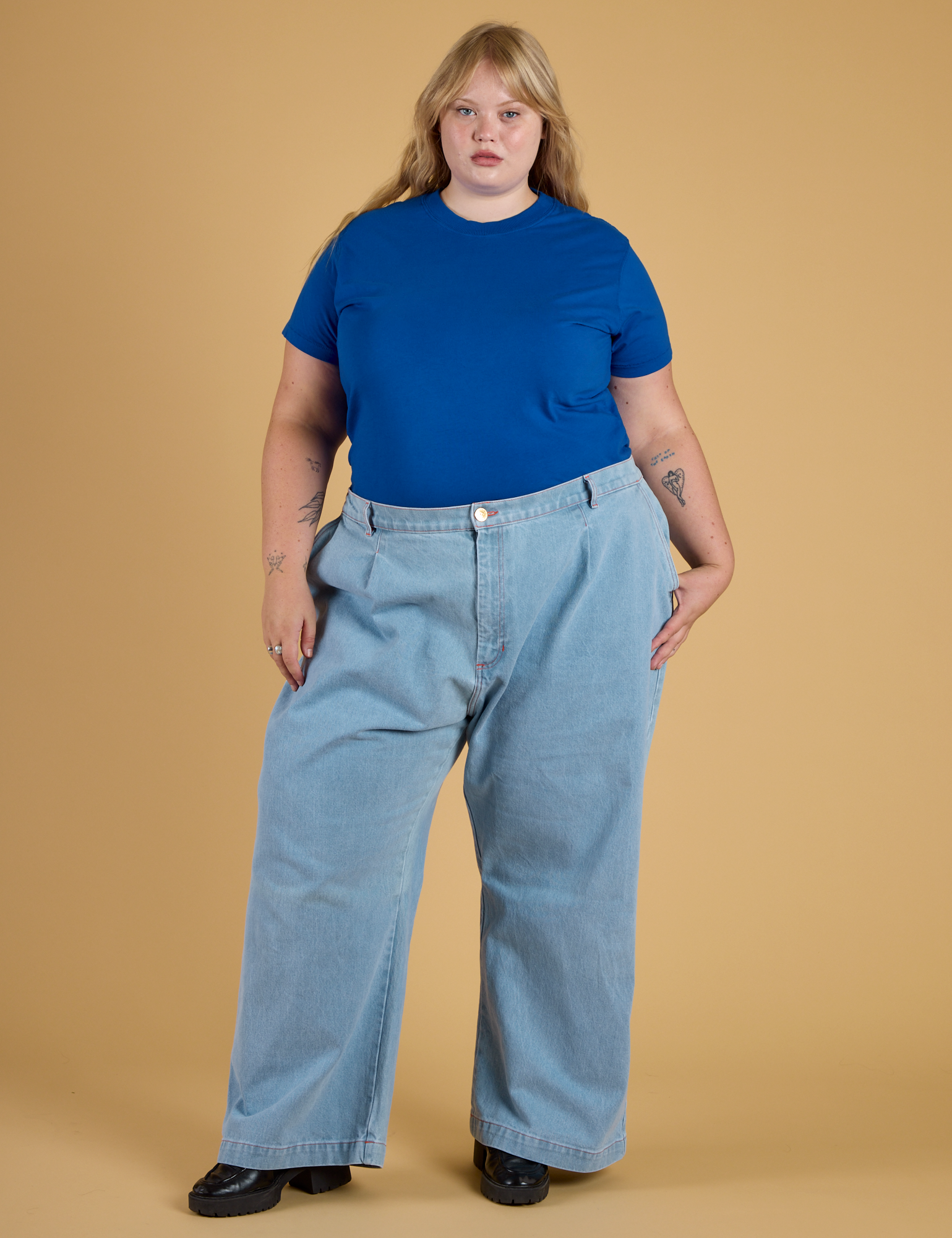 The Organic Vintage Tee - Royal Blue