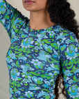 Long Sleeve Baby Tee in Angel Print on Shahana
