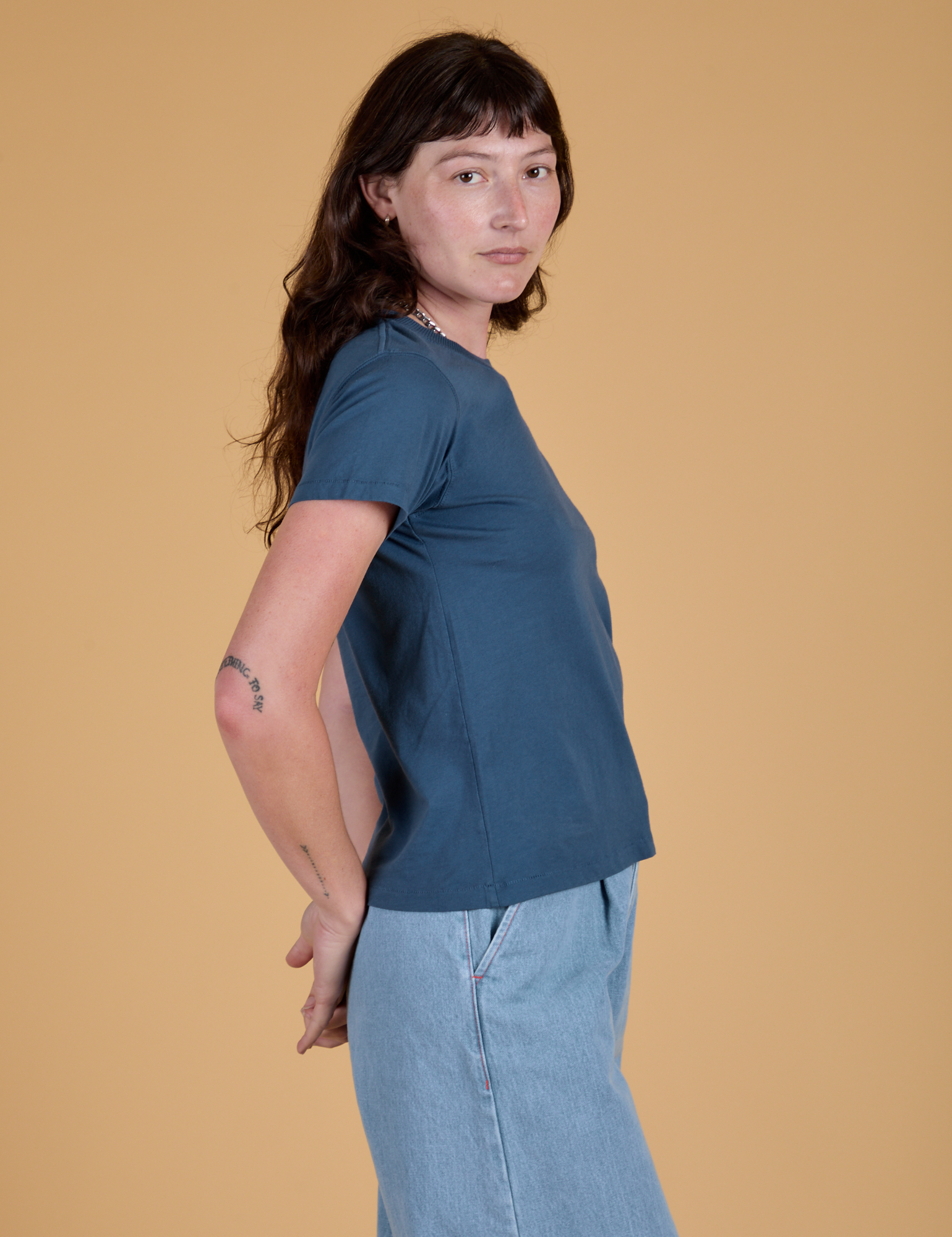The Organic Vintage Tee - French Blue