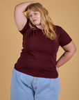 The Organic Vintage Tee - Red Wine