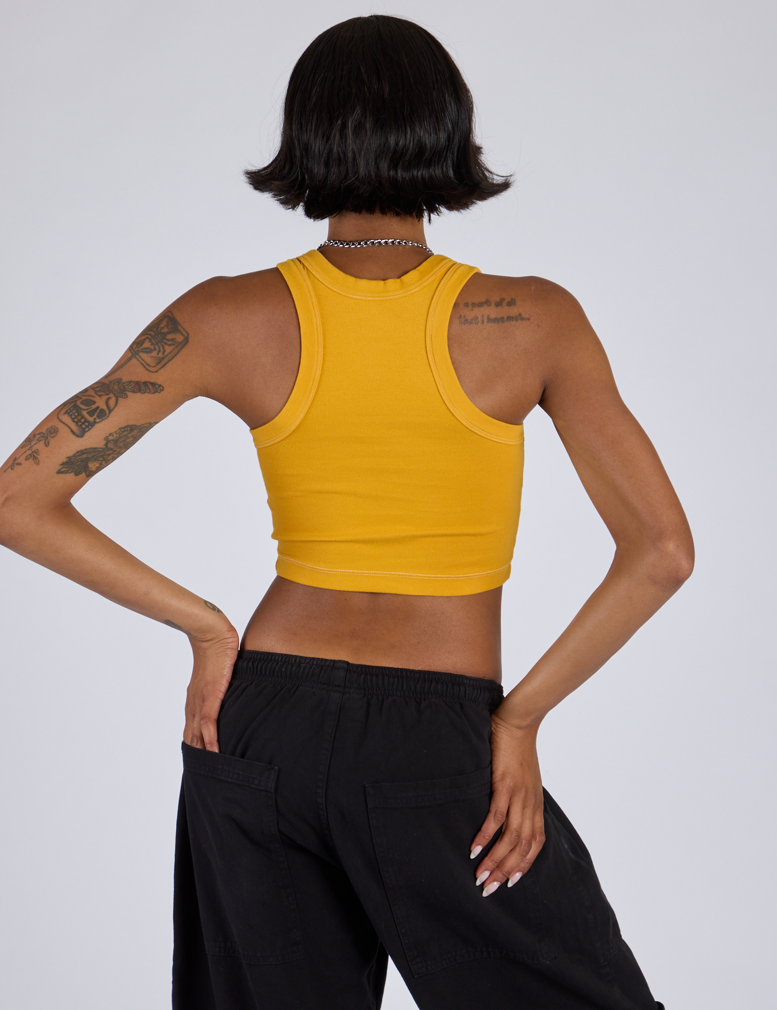 Porthole Tank - Mustard Yellow