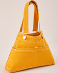 Overall Handbag in Mustard Yellow angled view