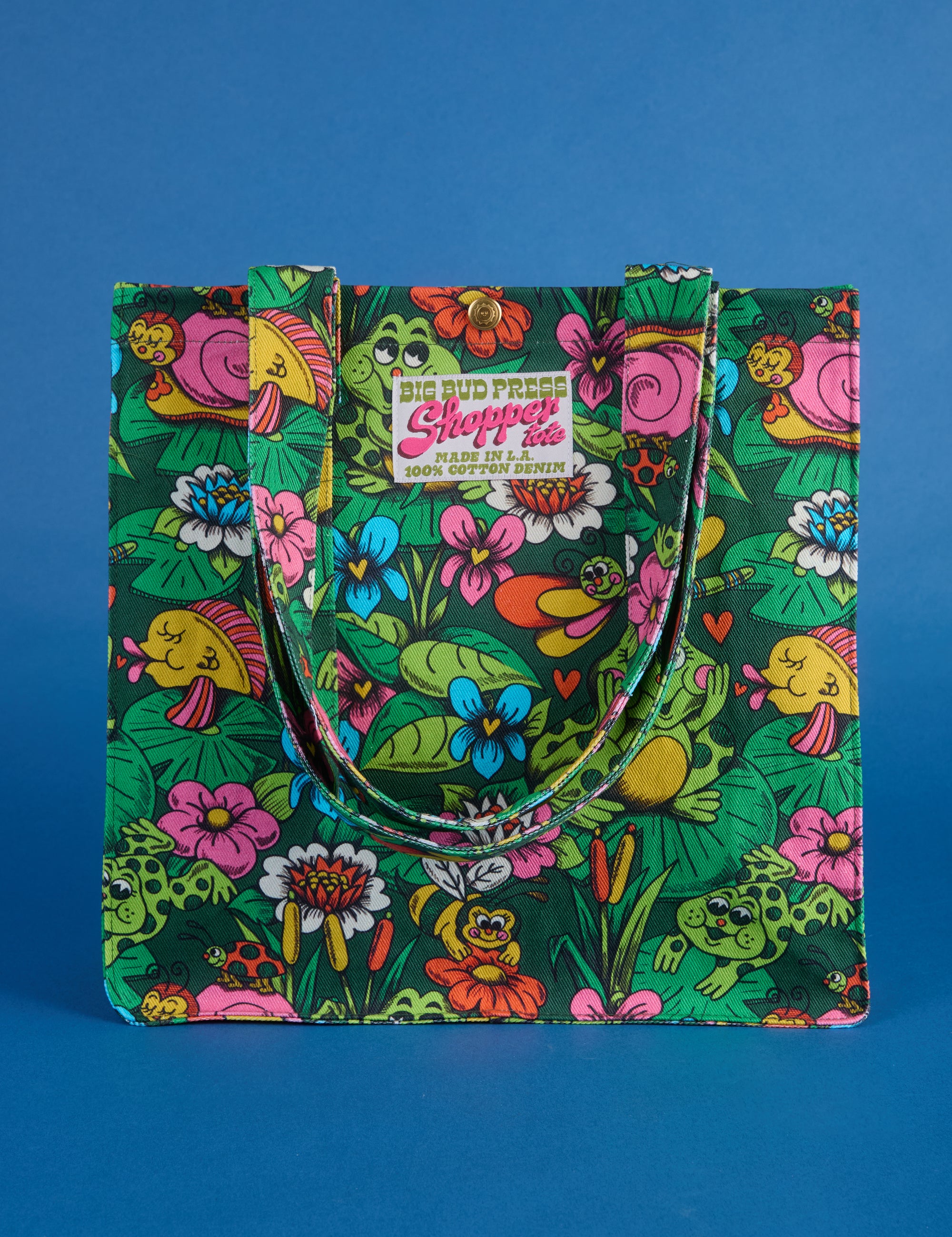 Pond Party Printed Shopper Tote