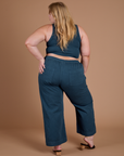 Action Pants in Lagoon back view on Juliet