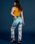 Work Pants in Night Sky Airbrush back view on Alex