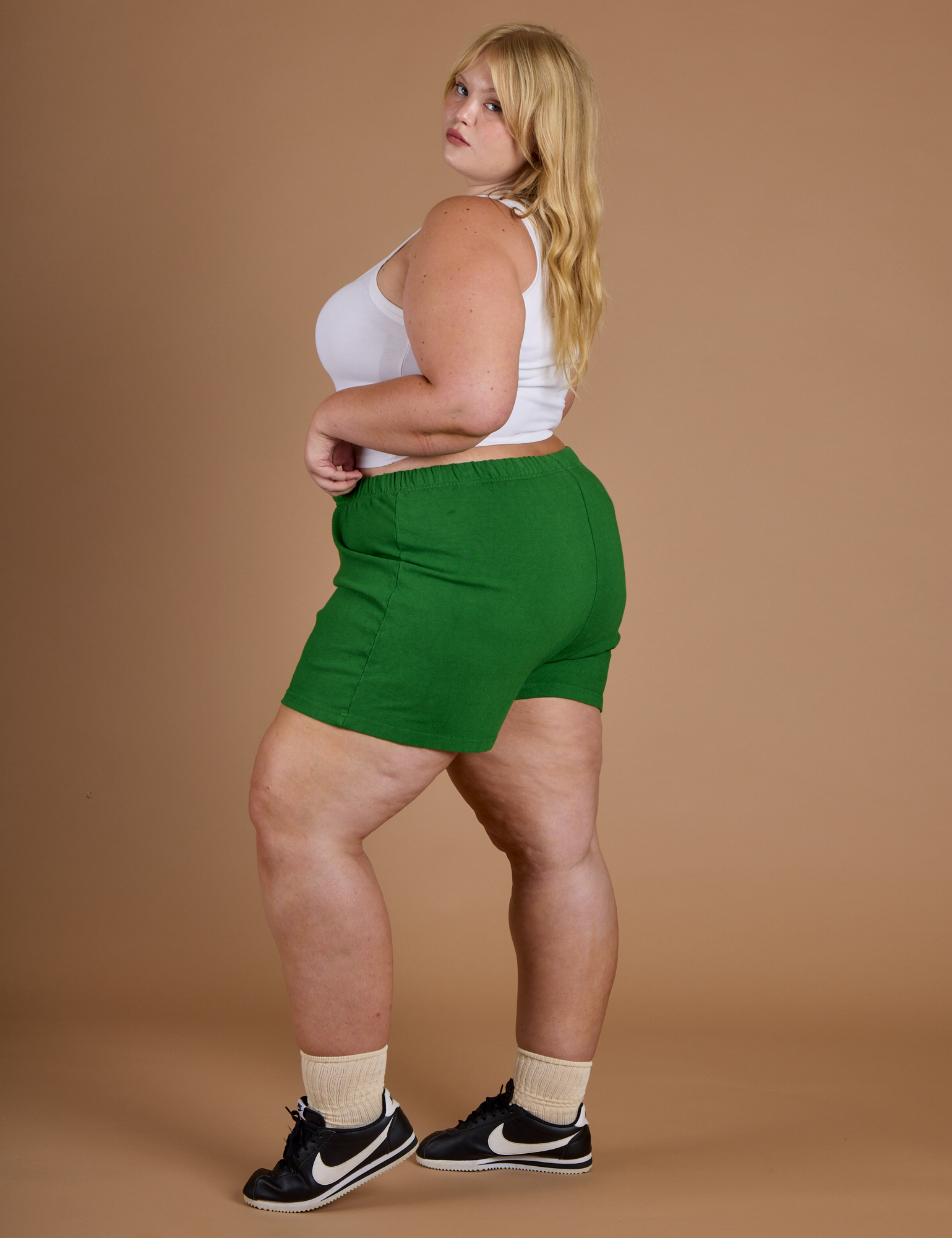 TRY-A-STYLE - Athletic Shorts - Forest Green *FINAL SALE*