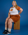 Produce Raglan Tee in Orange on Juliet