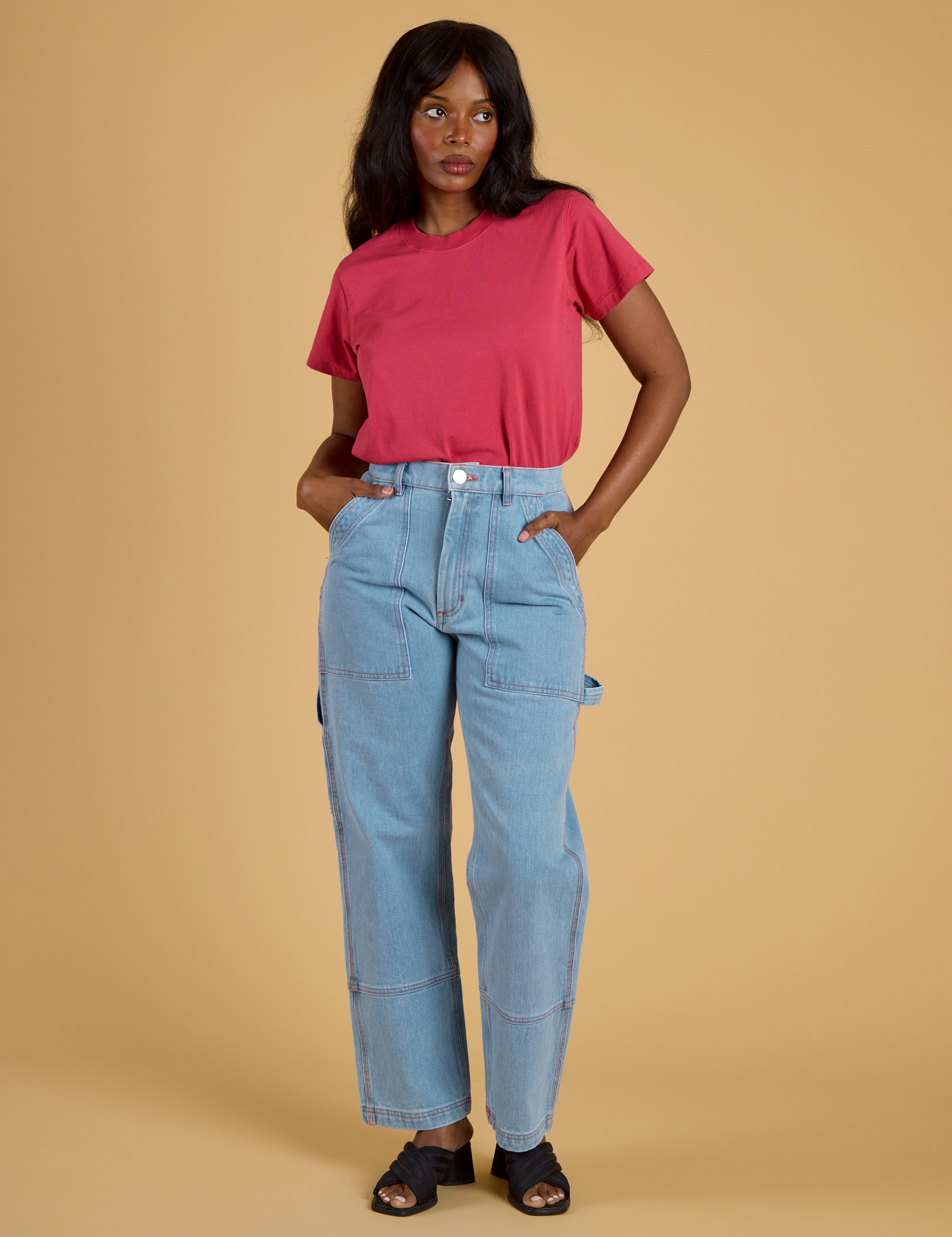 The Organic Vintage Tee - Hot Pink