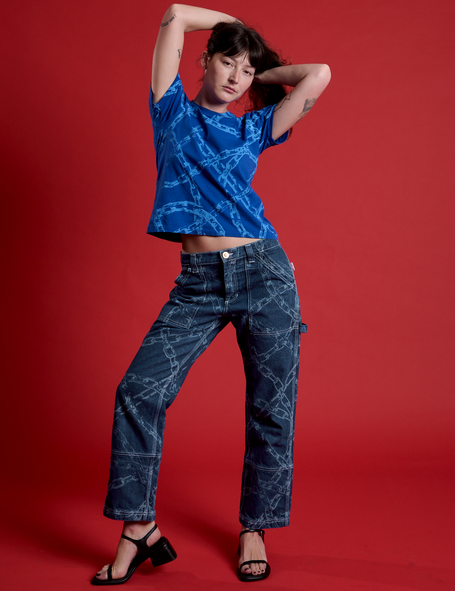 Chain Link Vintage Tee - Royal Blue *FINAL SALE*