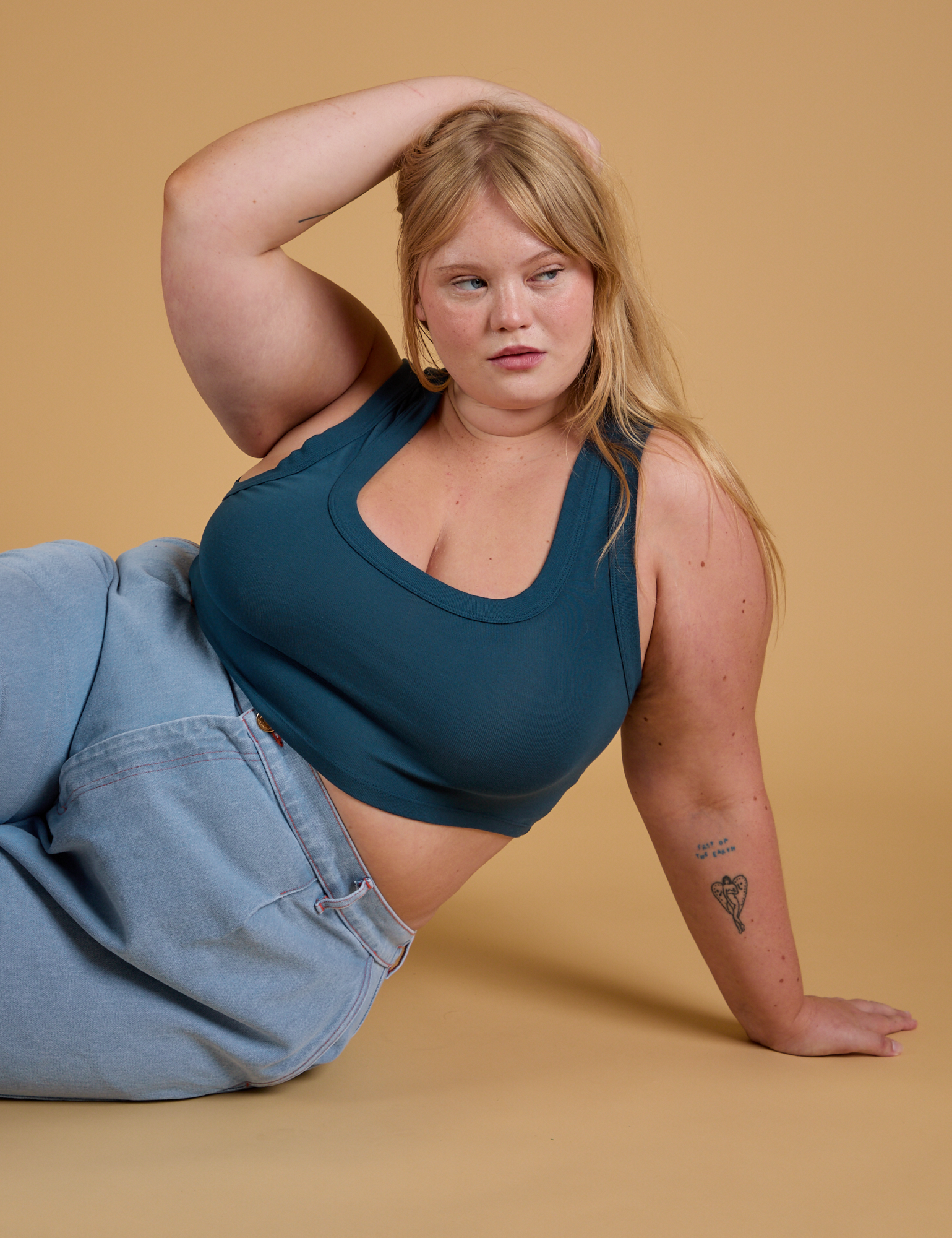 Mini Tank in Lagoon worn by Juliet