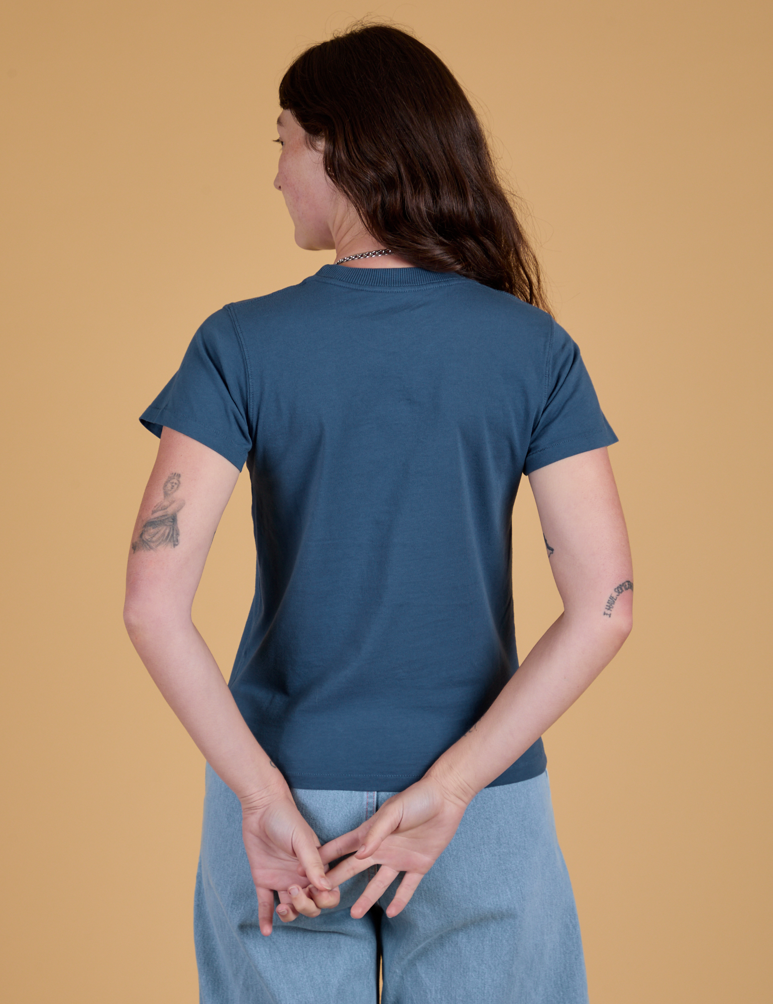 The Organic Vintage Tee - French Blue