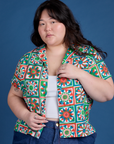 Quilt Print Pantry Button-Up on Ashley