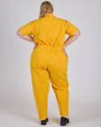 Short Sleeve Jumpsuit - Sunshine Yellow