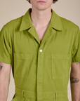 Short Sleeve Jumpsuit - Gross Green