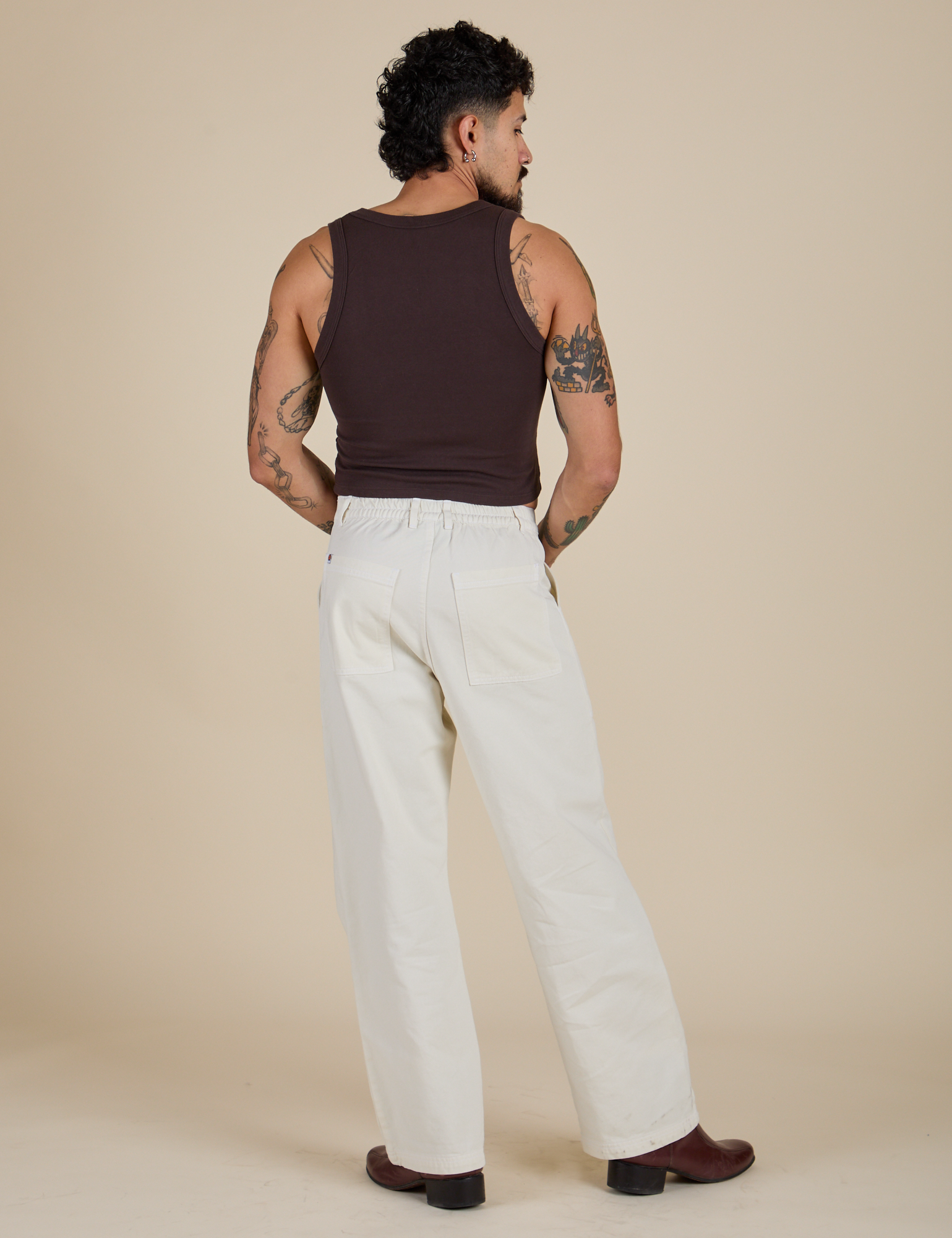 Work Pants - Vintage Tee White