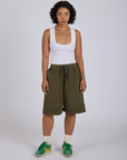 Drawstring Shorts - Surplus Green
