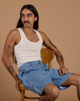 Carpenter Shorts - Medium Wash