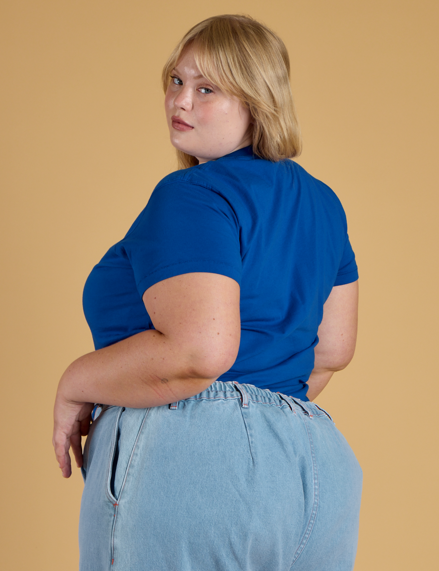 The Organic Vintage Tee - Royal Blue