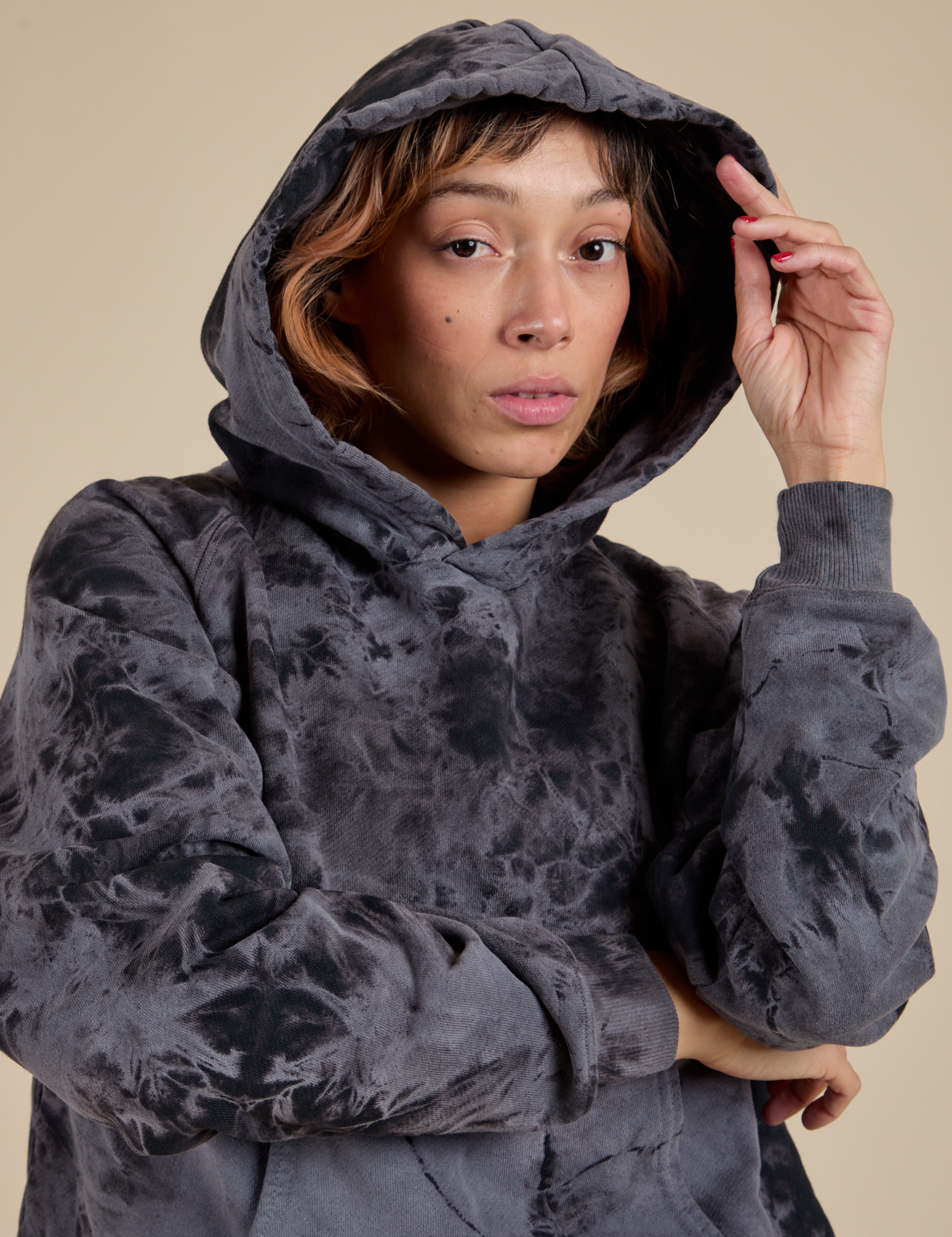 Heavyweight Oversized Hoodie - Black Magic Waters