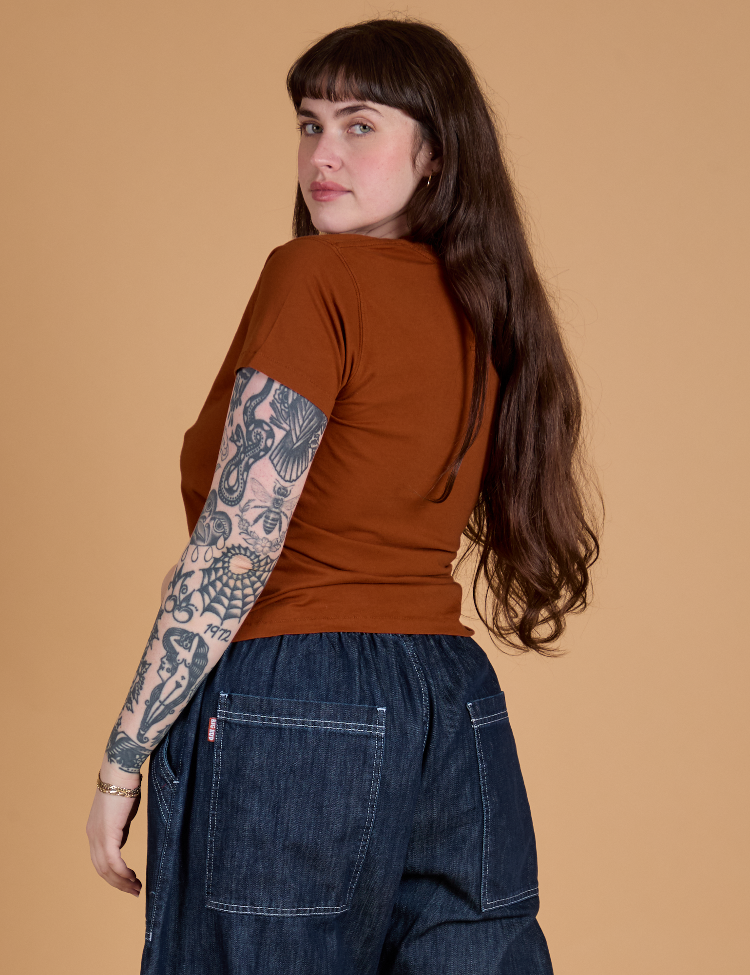 The Organic Vintage Tee - Burnt Terracotta