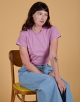 The Organic Vintage Tee - Lilac Purple