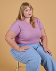 The Organic Vintage Tee - Lilac Purple