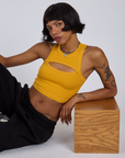 Porthole Tank - Mustard Yellow