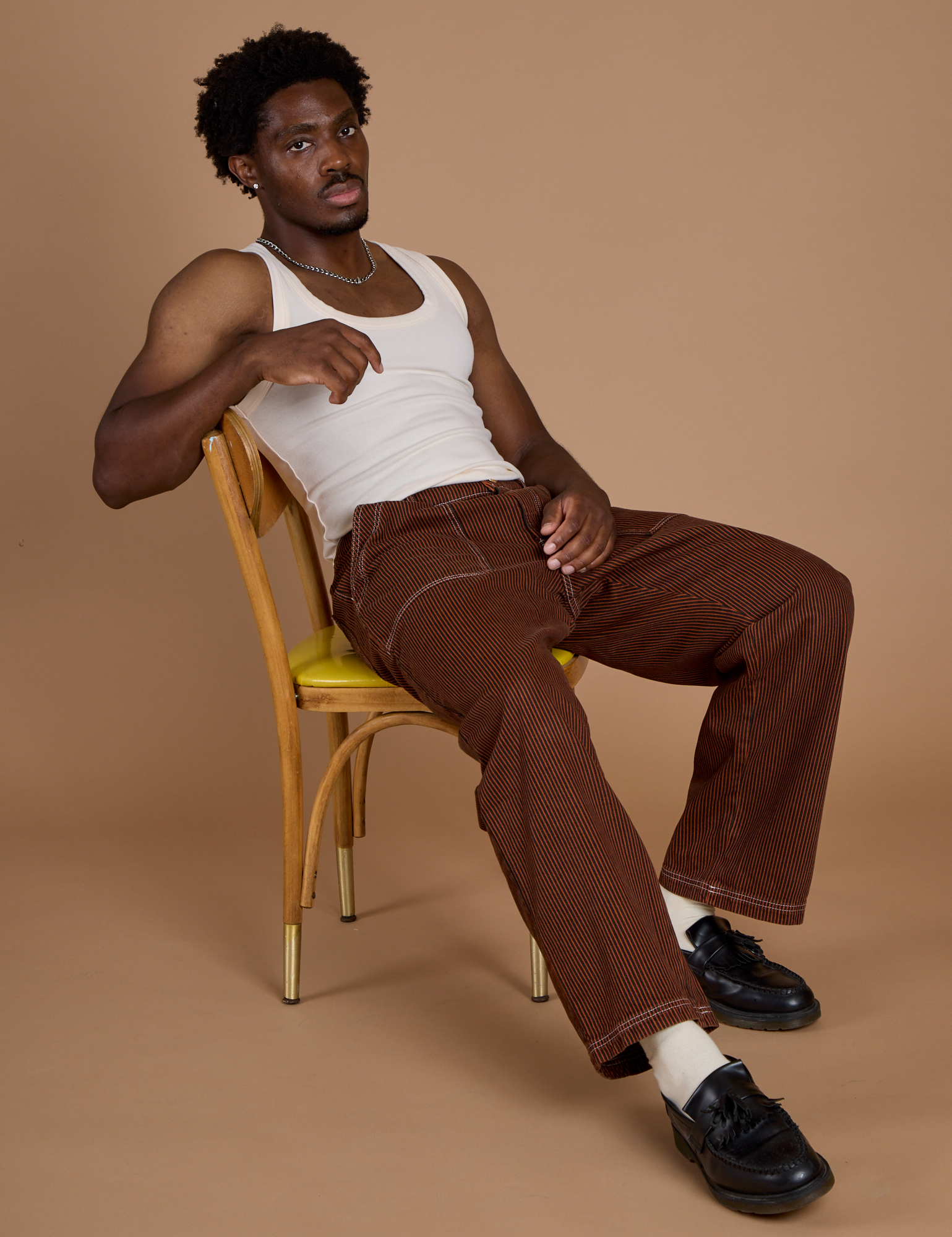 Railroad Denim Work Pants - Burnt Terracotta Overdye