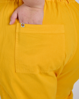 Short Sleeve Jumpsuit - Sunshine Yellow